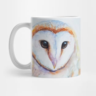 Hand drawing of a polar owl. Mug